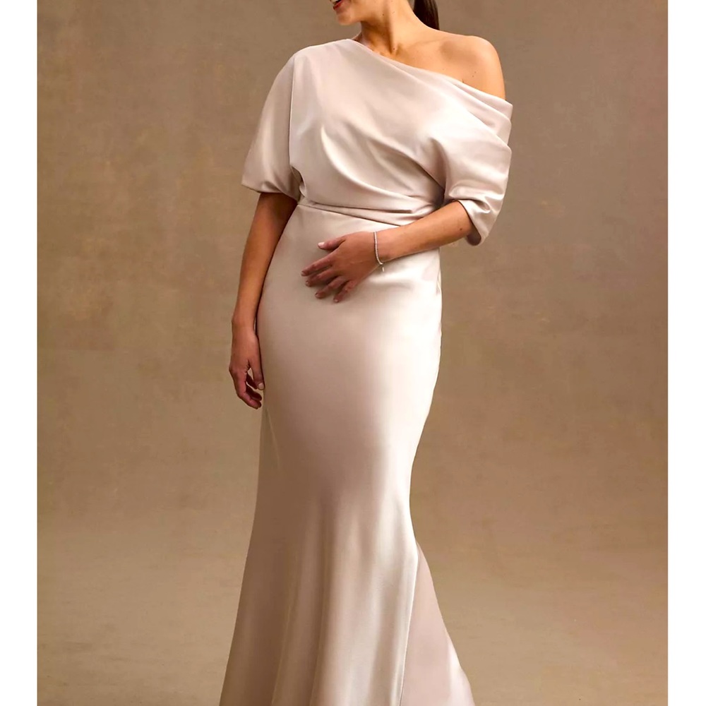 BHLDN Mother of Bride Dress in sage green